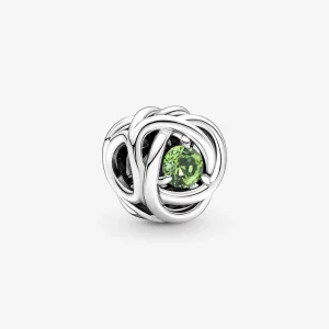 (image pour) Charm Cercle Éternité Vert Printemps d'août PANDORA - 790065C03