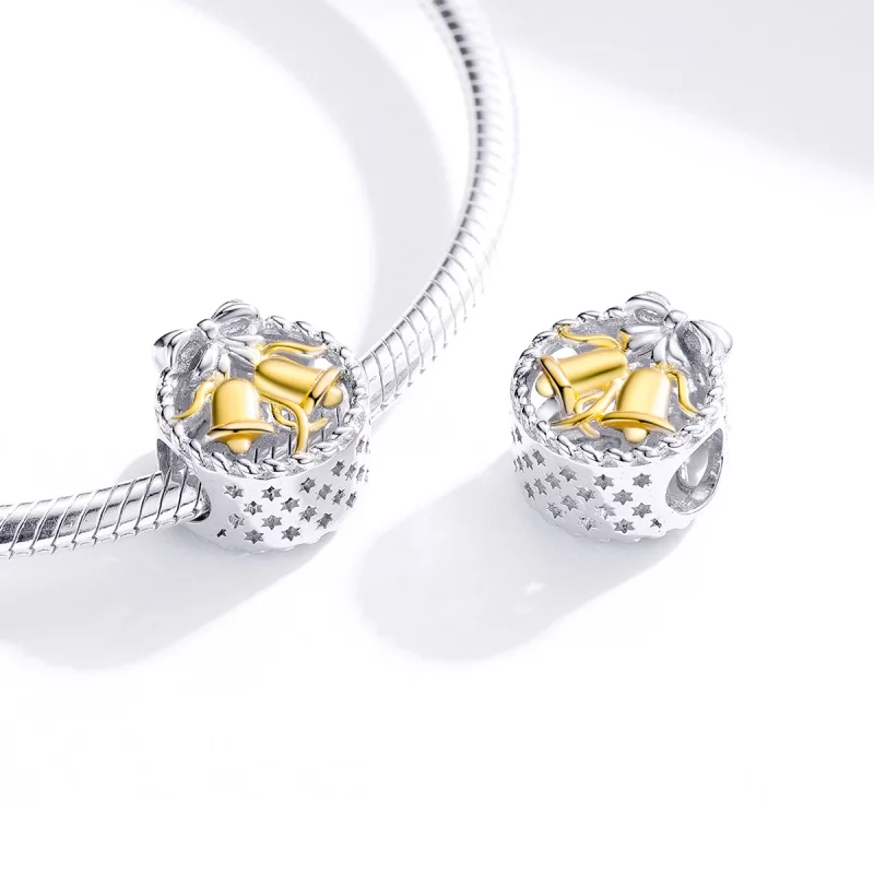(image pour) Charm de Noël en argent de style Pandora - SCC1358 - Afficher 2