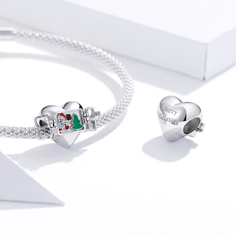 (image pour) Charm de Noël en argent style Pandora - BSC376 - Afficher 4