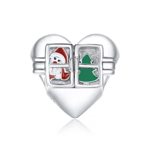 (image pour) Charm de Noël en argent style Pandora - BSC376