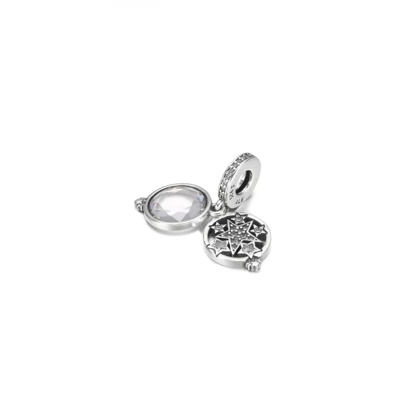 (image pour) Charm double pendentif étoile agrandie PANDORA - 799640C01 - Afficher 2