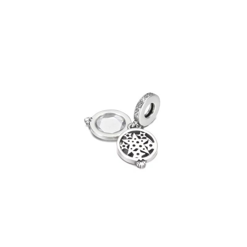 (image pour) Charm double pendentif étoile agrandie PANDORA - 799640C01 - Afficher 4