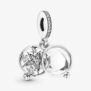 (image pour) Charm double pendentif étoile agrandie PANDORA - 799640C01