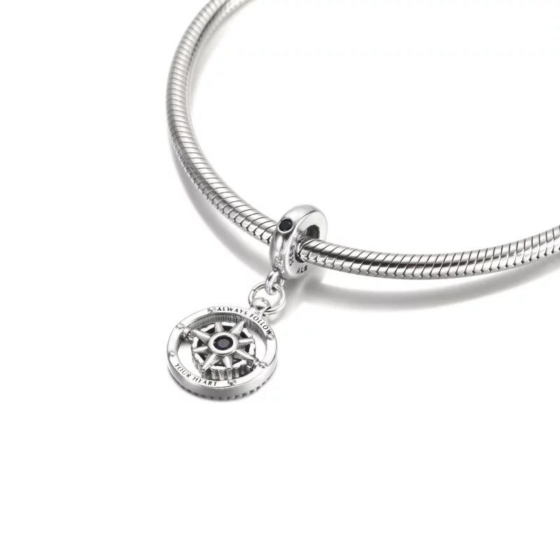 (image pour) Charm pandentif boussole tournante PANDORA - 790099C01 - Afficher 5