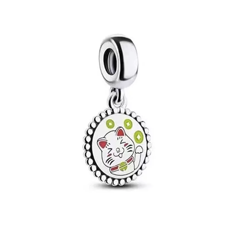(image pour) Charm pandora Chat chanceux - 791169C00_E025