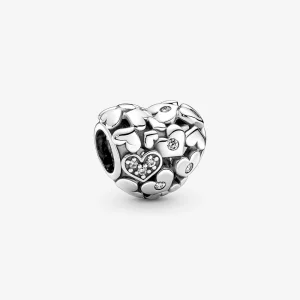 (image pour) Charm PANDORA Cœur Ajouré Étincelant - 791061C01