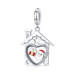 (image pour) Charm Pandora en argent à l'effigie du Père Noël - SCC1357