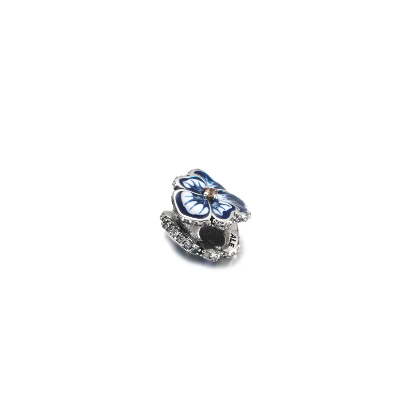 (image pour) Charm Pandora Fleur de Pensée Bleue - 790777C02 - Afficher 3
