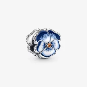 (image pour) Charm Pandora Fleur de Pensée Bleue - 790777C02