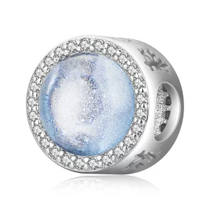 Charm Pandora Style en Argent avec Flocon de Neige lors de la Veillée de Noël - SCC2040 (image pour) Charm Pandora Style en Argent avec Flocon de Neige lors de la Veillée de Noël - SCC2040