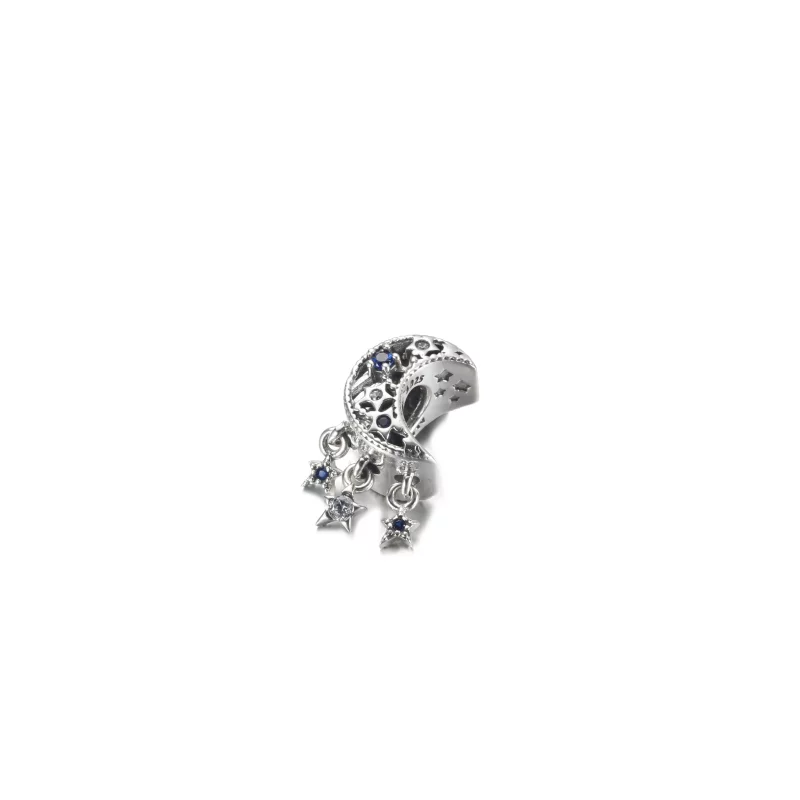 (image pour) Charm PANDORA Étoile & Croissant de Lune - 799643C01 - Afficher 2