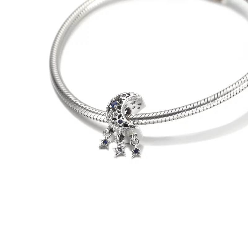 (image pour) Charm PANDORA Étoile & Croissant de Lune - 799643C01 - Afficher 5