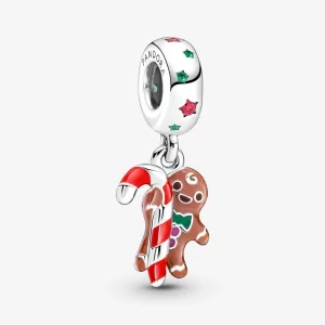 (image pour) Charm pendant PANDORA Bonhomme en pain d'épices - 799637C01