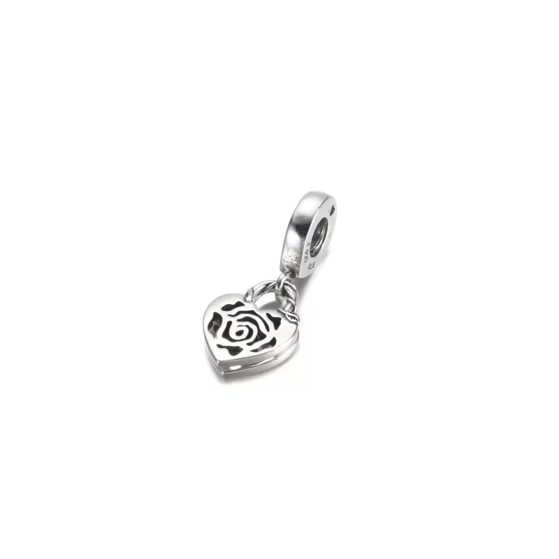 (image pour) Charmant pendentif à cadenas en forme de cœur PANDORA Rose - 790086C00 - Afficher 4