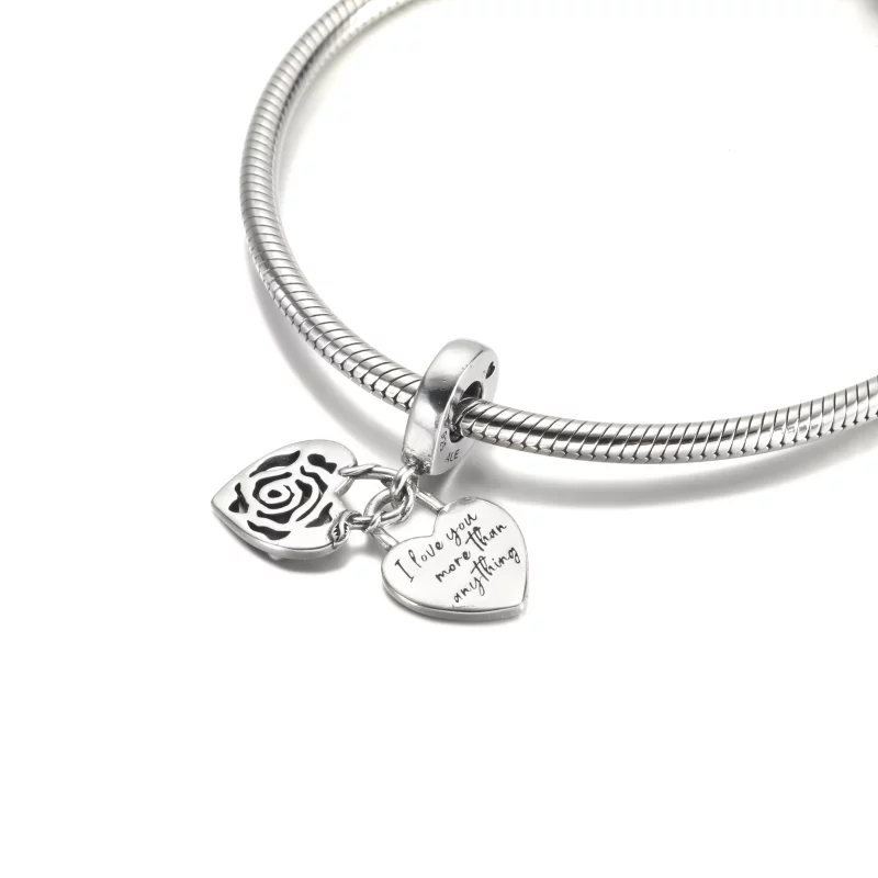 (image pour) Charmant pendentif à cadenas en forme de cœur PANDORA Rose - 790086C00 - Afficher 5