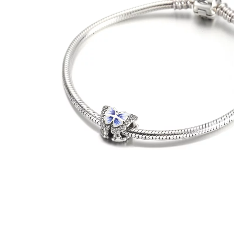 (image pour) Charmant Pendentif Étincelant Papillon Bleu PANDORA - 790761C01 - Afficher 5