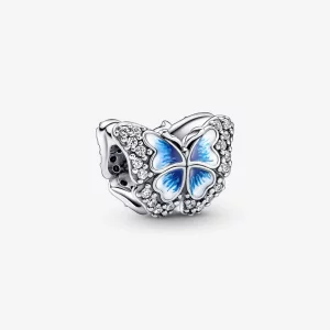 Charmant Pendentif Étincelant Papillon Bleu PANDORA - 790761C01 (image pour) Charmant Pendentif Étincelant Papillon Bleu PANDORA - 790761C01