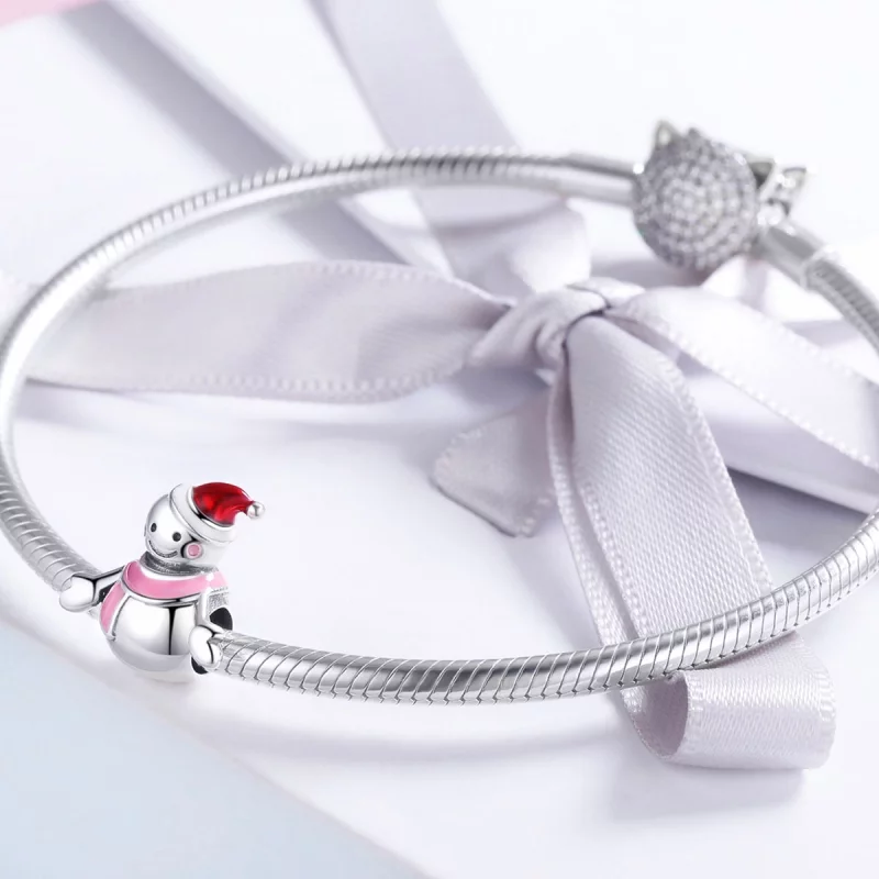 (image pour) Charme Miss Snow en argent de style Pandora - SCC854 - Afficher 4