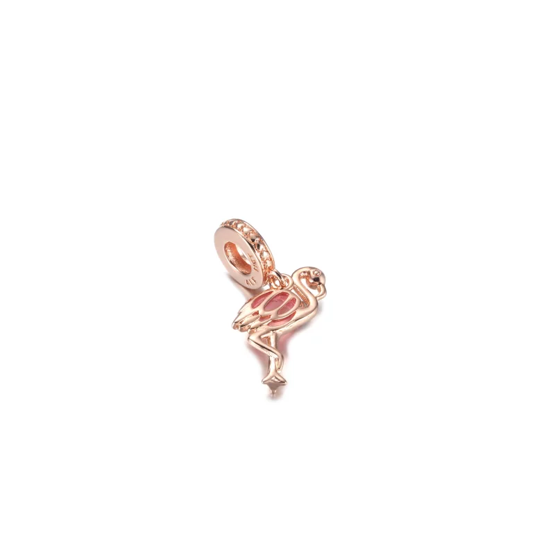 (image pour) Charme pendentif flamant rose en verre de Murano PANDORA - 789431C01 - Afficher 3