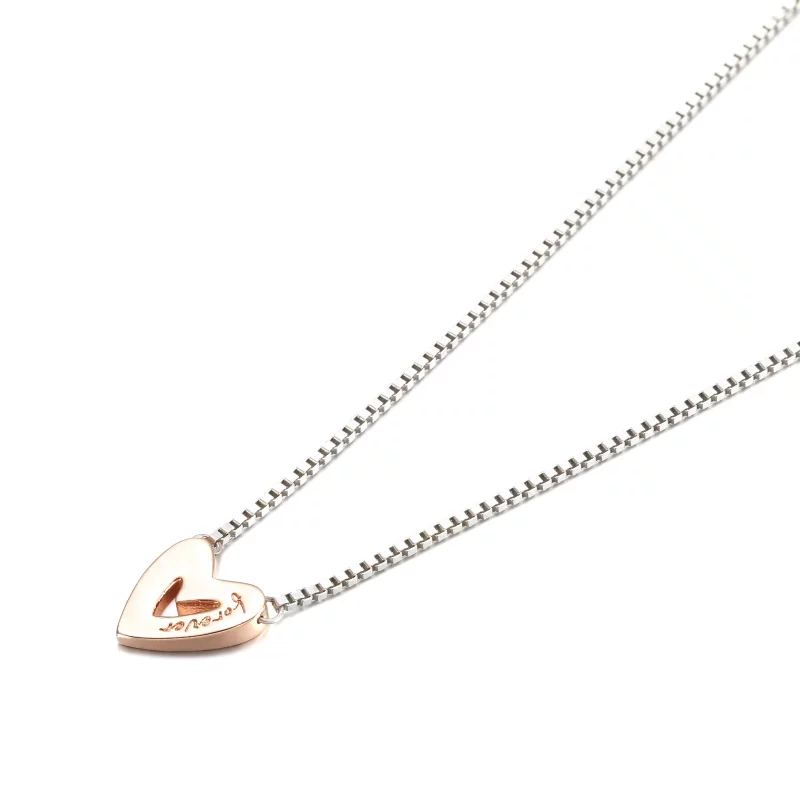 (image pour) Collier PANDORA Sparkling Freehand Heart - 380089C01 - Afficher 3