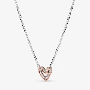 (image pour) Collier PANDORA Sparkling Freehand Heart - 380089C01