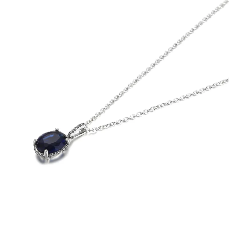 (image pour) Collier pendentif PANDORA Sparkling Statement Halo - 390055C01 - Afficher 5