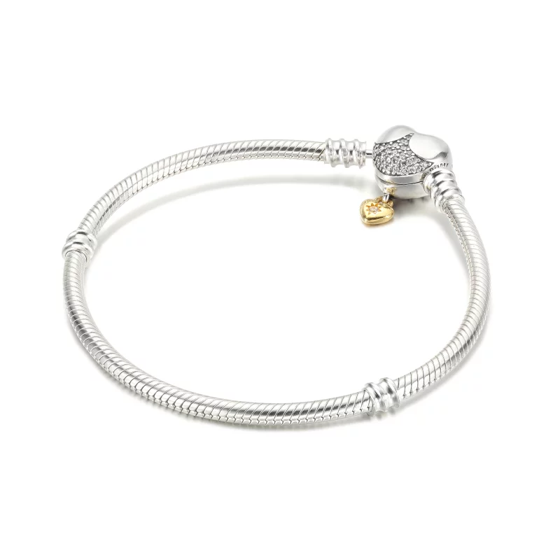 (image pour) Disney Princess Pandora Moments Bracelet en chaîne serpent en forme de cœur - 56 - Afficher 2