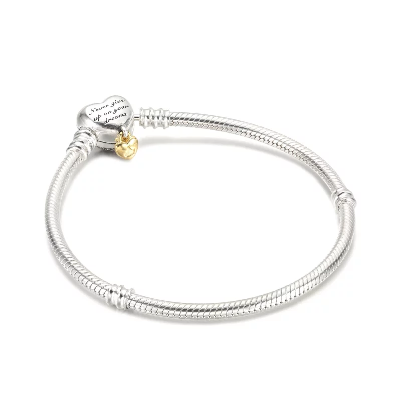 (image pour) Disney Princess Pandora Moments Bracelet en chaîne serpent en forme de cœur - 56 - Afficher 3