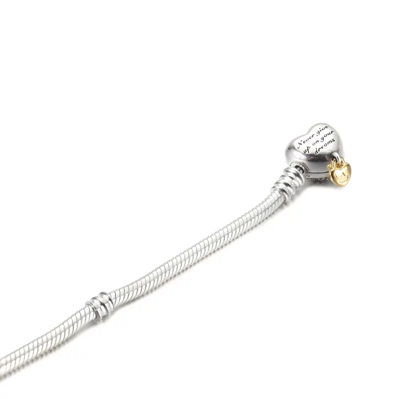 (image pour) Disney Princess Pandora Moments Bracelet en chaîne serpent en forme de cœur - 56 - Afficher 5