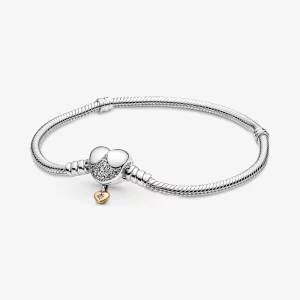 (image pour) Disney Princess Pandora Moments Bracelet en chaîne serpent en forme de cœur - 569563C01