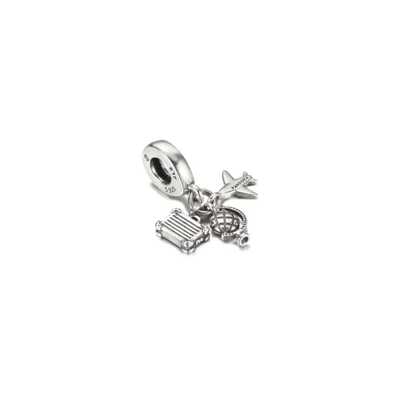 (image pour) PANDORA Avion, Globe & Charme Pendentif Valise - 799435C01 - Afficher 3