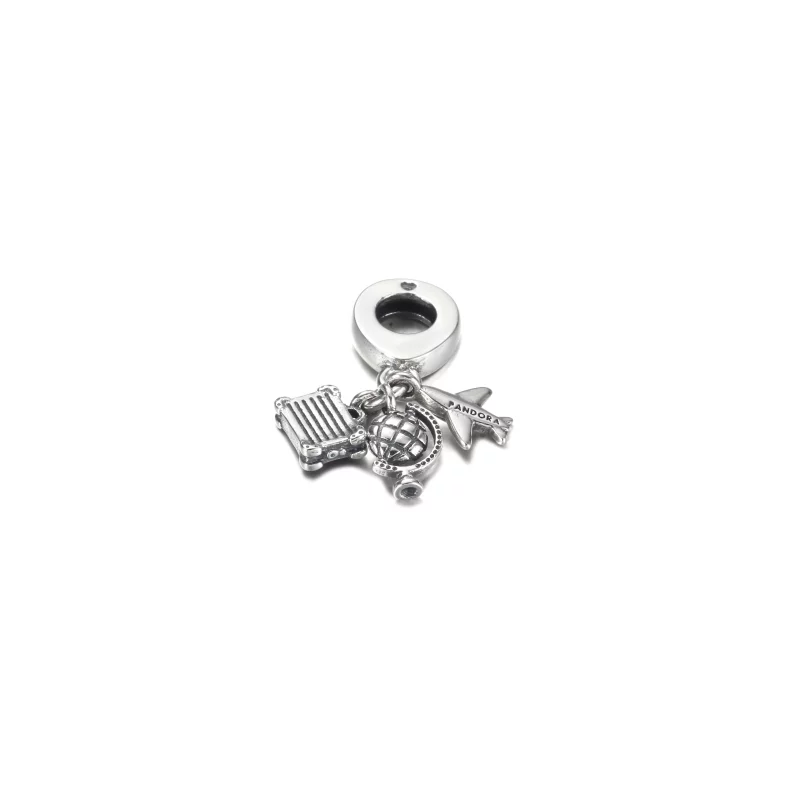 (image pour) PANDORA Avion, Globe & Charme Pendentif Valise - 799435C01 - Afficher 4