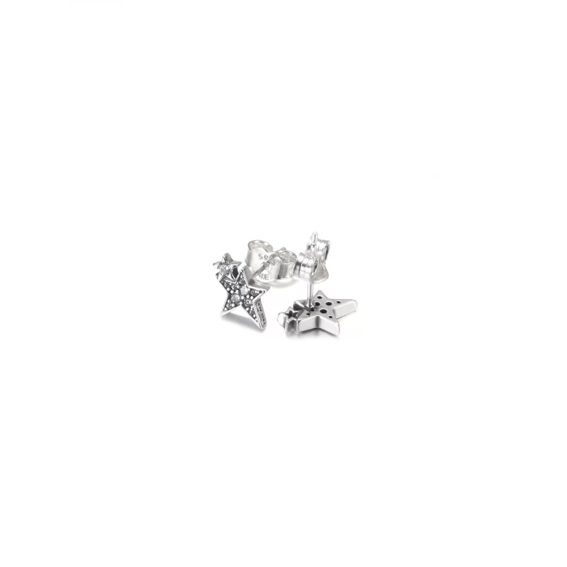 (image pour) PANDORA Boucles d'oreilles asymétriques étoiles scintillantes - 290012C01 - Afficher 5