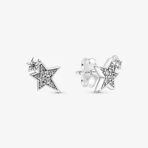 (image pour) PANDORA Boucles d'oreilles asymétriques étoiles scintillantes - 290012C01