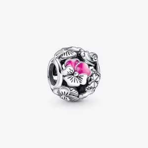 (image pour) PANDORA Breloque Amis de la Fleur Pensée - 790759C01
