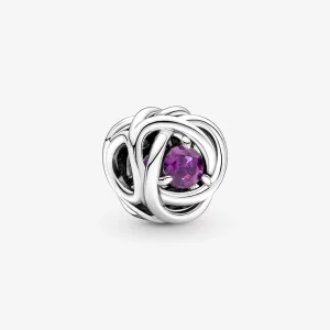 (image pour) PANDORA Charm Cercle d'éternité pourpre de février - 790065C02