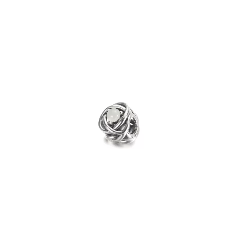 (image pour) PANDORA Charm Cercle Éternité en Nacre Blanche de Juin - 790064C03 - Afficher 2