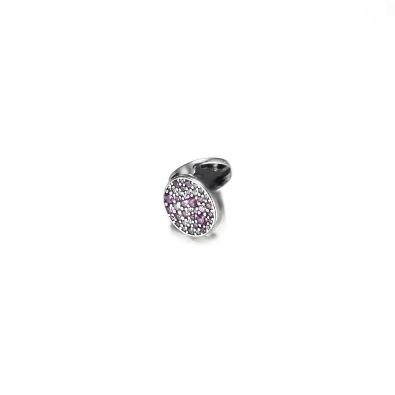 (image pour) PANDORA Charm Clip Pavé rose - 799362C01 - Afficher 5