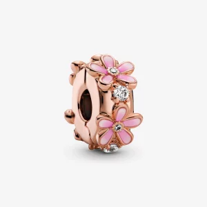 (image pour) PANDORA Charm Clip Spacer Marguerite Rose - 788809C01