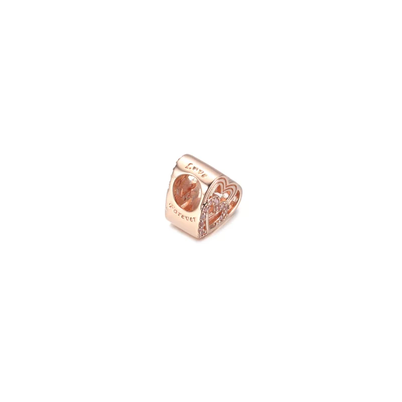 (image pour) PANDORA Charm Coeurs d'Amour Entrelacés - 789529C01 - Afficher 3
