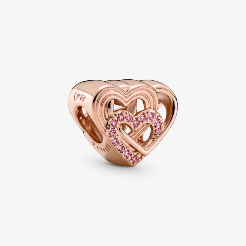 (image pour) PANDORA Charm Coeurs d'Amour Entrelacés - 789529C01