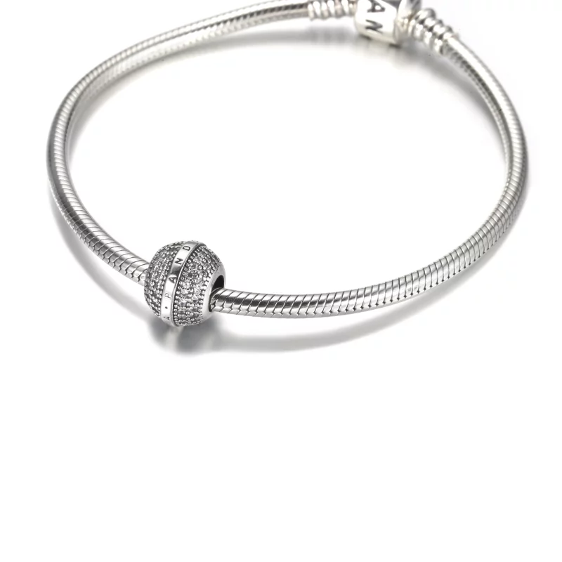 (image pour) PANDORA Charm Pave & Logo - 799489C01 - Afficher 5