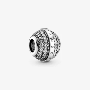 (image pour) PANDORA Charm Pave & Logo - 799489C01
