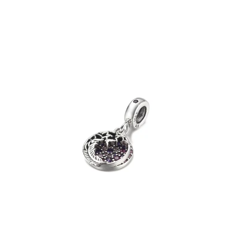 (image pour) PANDORA Charm Pendant Plume Pavé - 799561C01 - Afficher 3