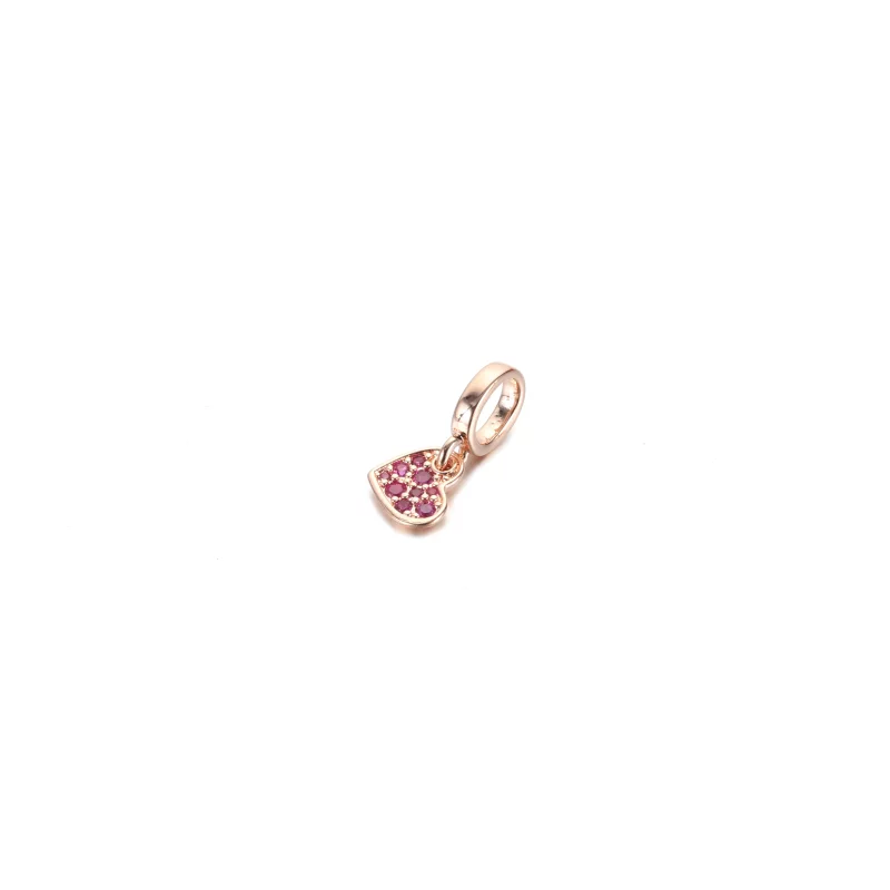 (image pour) PANDORA Charmant Pendentif Royal Purple Pavé Cœur Incliné - 789404C03 - Afficher 2