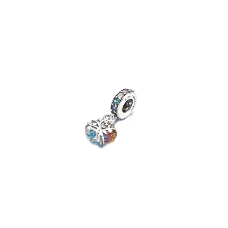 (image pour) PANDORA Charmante breloque en verre de Murano arbre de complicité - 790768C01 - Afficher 3