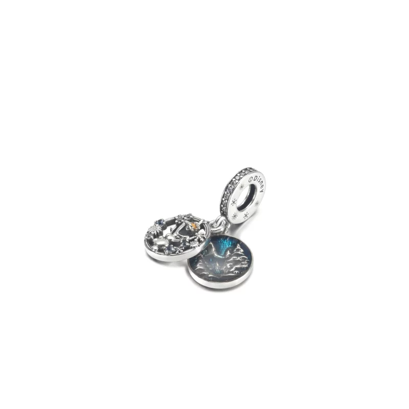 (image pour) PANDORA Disney Frozen Flocon de neige Olaf Charme Double Pendeloque - 799638C01 - Afficher 2