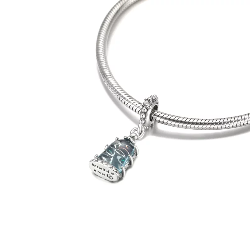 (image pour) PANDORA Disney La Belle et la Bête Charme Pendentif Enchanted Rose - 790024C01 - Afficher 9