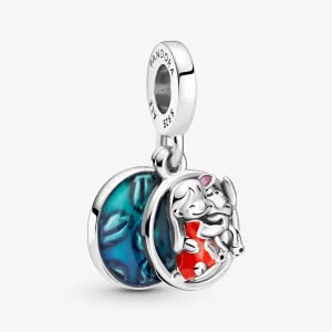 (image pour) PANDORA Disney Lilo & Stitch Family Dangle Charm - 799383C01