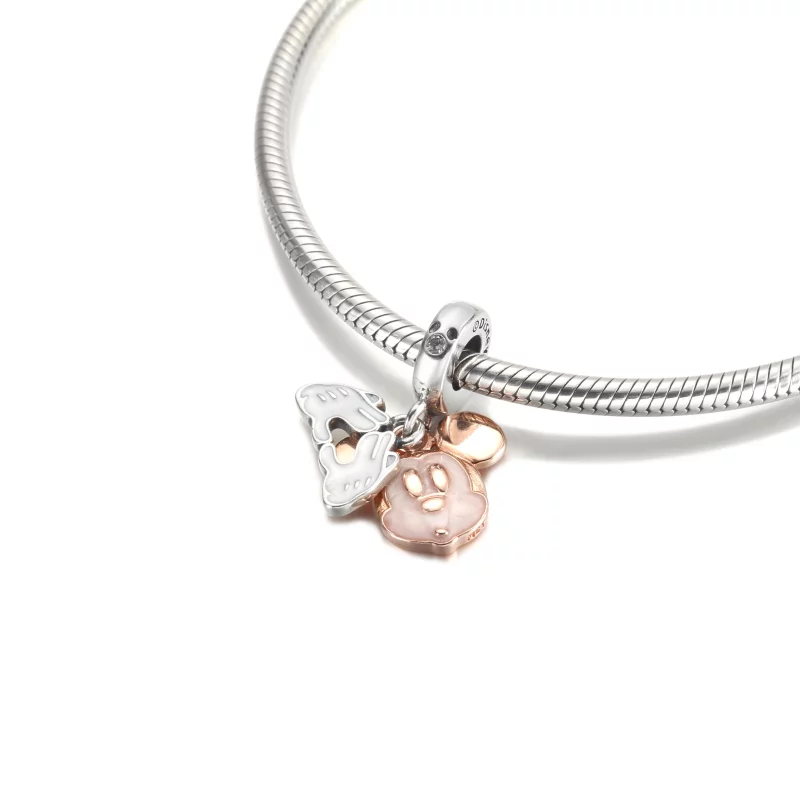 (image pour) PANDORA Disney Mickey Mouse Double Dangle Charm - 780112C01 - Afficher 5